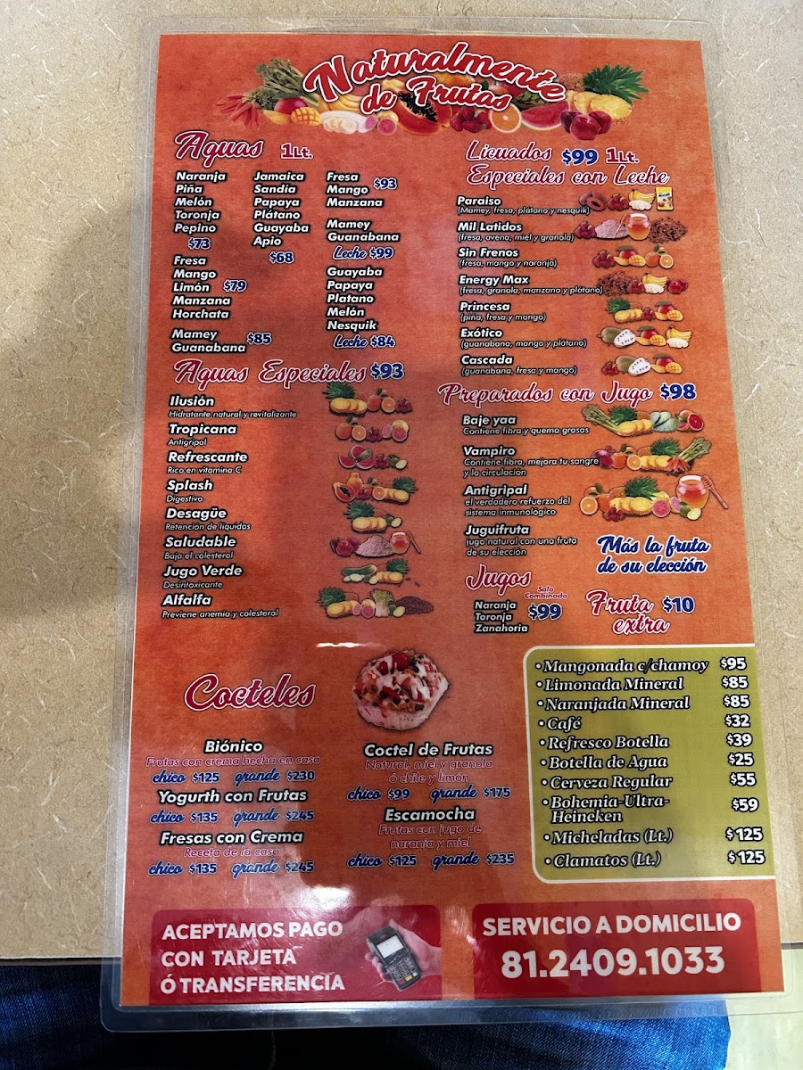Taquería las Arandas Chapultepec Menu - Image 1